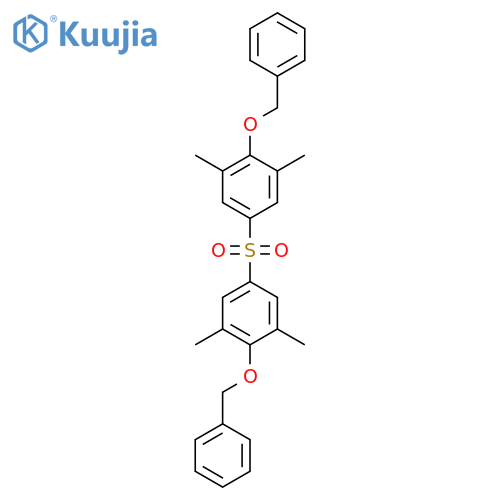Benzene, 1,1'-sulfonylbis[3,5-dimethyl-4-(phenylmethoxy)- structure