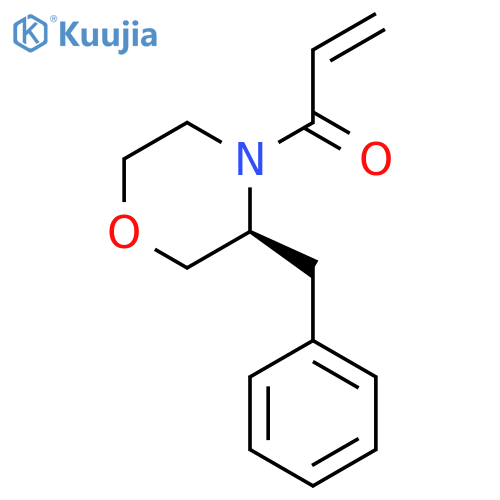 Morpholine, 4-(1-oxo-2-propenyl)-3-(phenylmethyl)-, (S)- structure