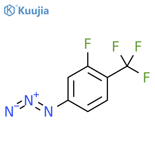 4-azido-2-fluoro-1-(trifluoromethyl)benzene structure