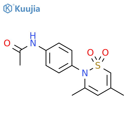 Acetamide, N-[4-(3,5-dimethyl-1,1-dioxido-2H-1,2-thiazin-2-yl)phenyl]- structure