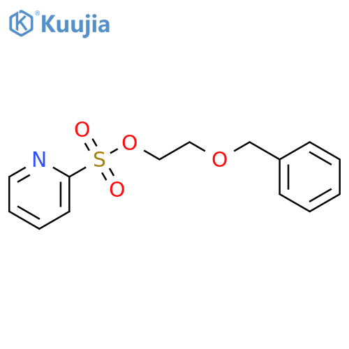 2-Pyridinesulfonic acid, 2-(phenylmethoxy)ethyl ester structure