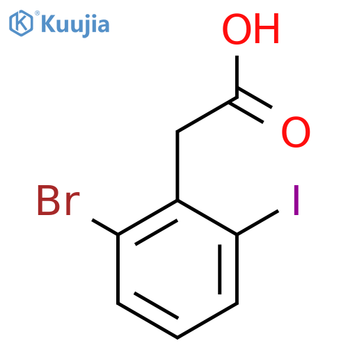 2-(2-Bromo-6-iodophenyl)acetic acid structure