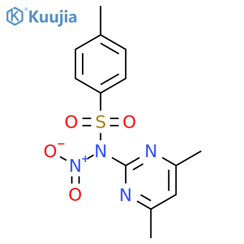 Benzenesulfonamide, N-(4,6-dimethyl-2-pyrimidinyl)-4-methyl-N-nitro- structure