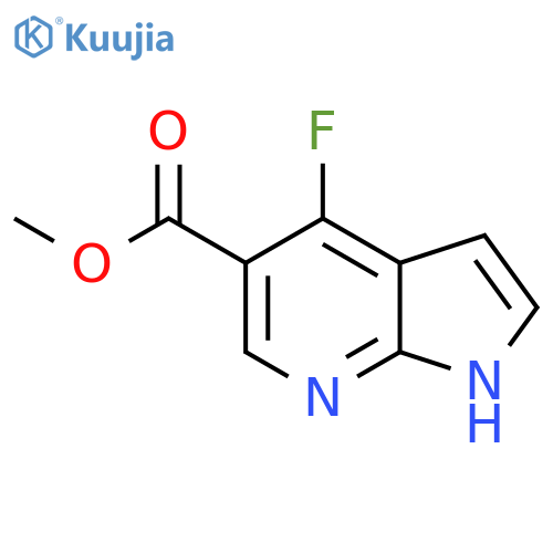 methyl 4-fluoro-1H-pyrrolo[2,3-b]pyridine-5-carboxylate structure
