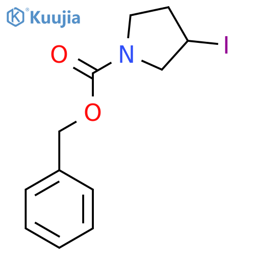 benzyl 3-iodopyrrolidine-1-carboxylate structure