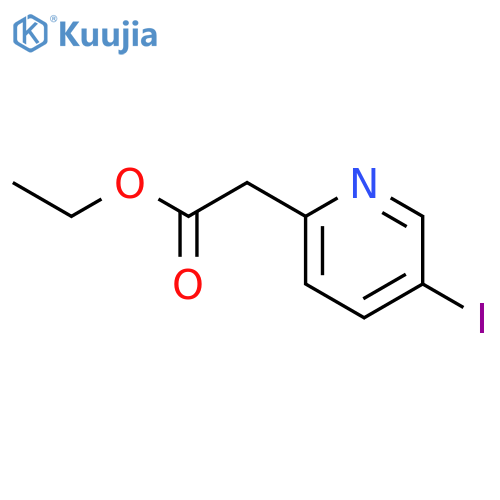 Ethyl 2-(5-iodopyridin-2-yl)acetate structure