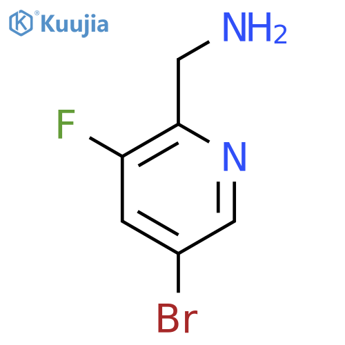 (5-Bromo-3-fluoropyridin-2-yl)methanamine structure