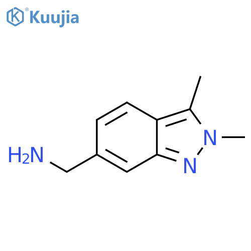 (2,3-dimethyl-2H-indazol-6-yl)methanamine structure