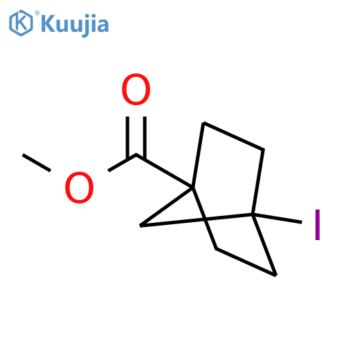 Bicyclo[2.2.1]heptane-1-carboxylic acid, 4-iodo-, methyl ester structure