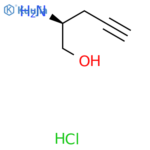 (2S)-2-Aminopent-4-YN-1-OL hydrochloride structure