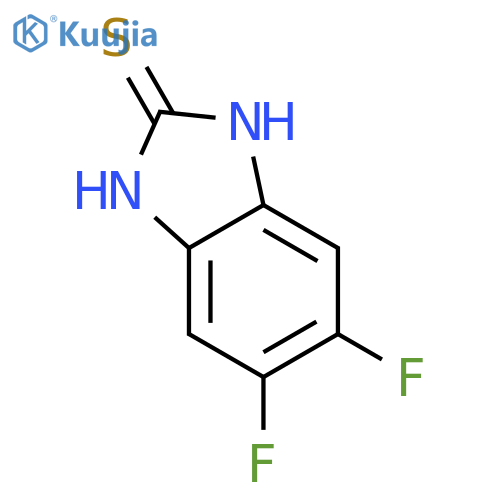 5,6-Difluoro-1H-benzoimidazole-2-thiol structure