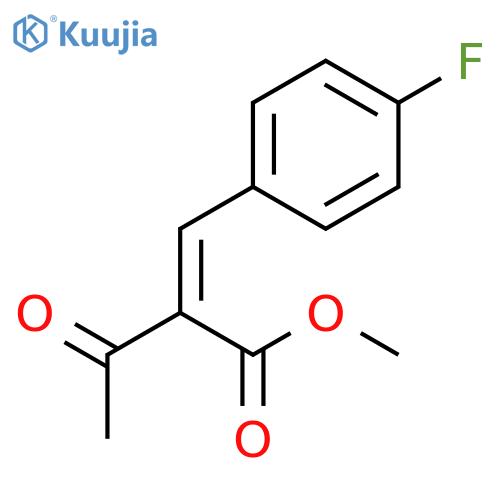 Butanoic acid, 2-[(4-fluorophenyl)methylene]-3-oxo-, methyl ester, (2Z)- structure