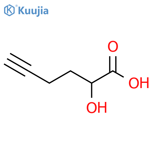 2-hydroxyhex-5-ynoic acid structure