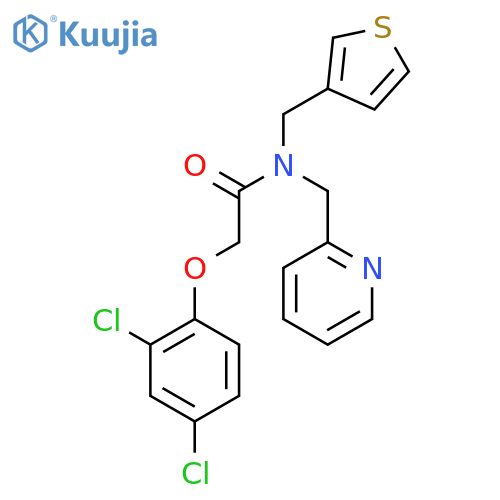 2-(2,4-dichlorophenoxy)-N-(pyridin-2-yl)methyl-N-(thiophen-3-yl)methylacetamide structure