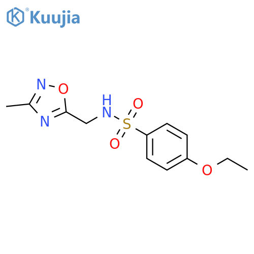4-ethoxy-N-(3-methyl-1,2,4-oxadiazol-5-yl)methylbenzene-1-sulfonamide structure
