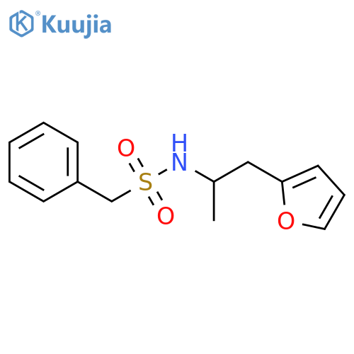 N-[1-(furan-2-yl)propan-2-yl]-1-phenylmethanesulfonamide structure