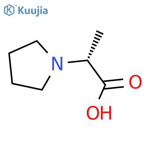 (2R)-2-(pyrrolidin-1-yl)propanoic acid structure