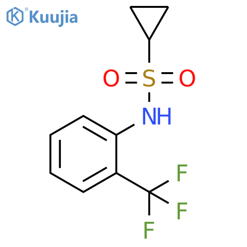 N-[2-(Trifluoromethyl)phenyl]cyclopropanesulfonamide structure