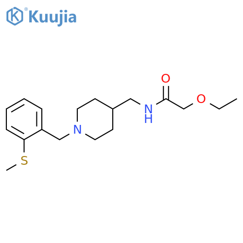 2-ethoxy-N-(1-{2-(methylsulfanyl)phenylmethyl}piperidin-4-yl)methylacetamide structure