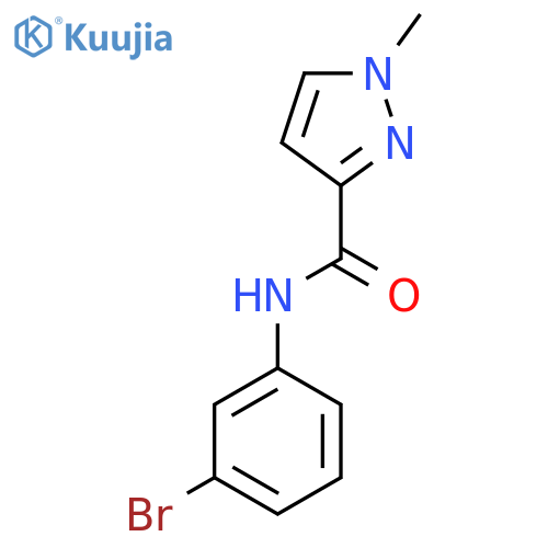 N-(3-bromophenyl)-1-methyl-1H-pyrazole-3-carboxamide structure