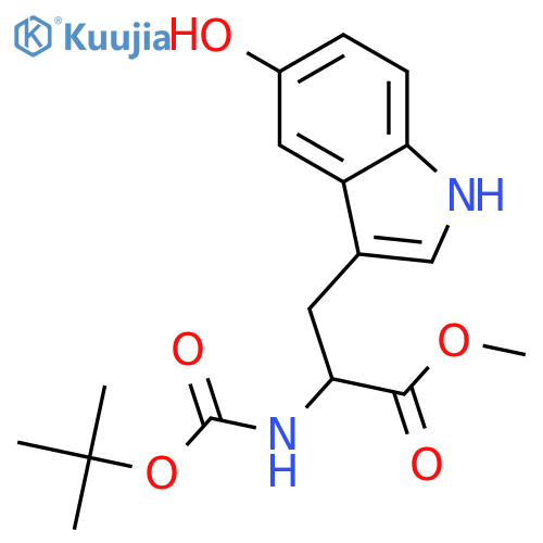 (R)-N-Boc-5-hydroxy-trp-ome structure