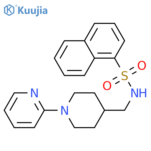 N-{1-(pyridin-2-yl)piperidin-4-ylmethyl}naphthalene-1-sulfonamide structure