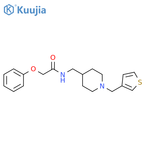 2-phenoxy-N-({1-[(thiophen-3-yl)methyl]piperidin-4-yl}methyl)acetamide structure