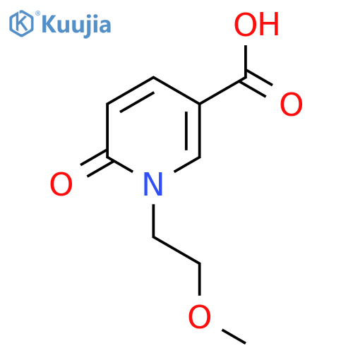 1-(2-Methoxyethyl)-6-oxo-1,6-dihydropyridine-3-carboxylic acid structure