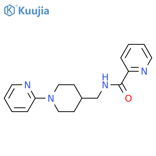 N-{1-(pyridin-2-yl)piperidin-4-ylmethyl}pyridine-2-carboxamide structure