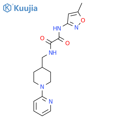 N-(5-methyl-1,2-oxazol-3-yl)-N'-{[1-(pyridin-2-yl)piperidin-4-yl]methyl}ethanediamide structure