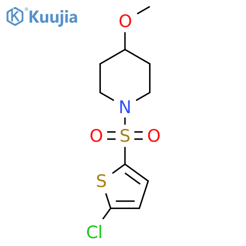 1-[(5-chlorothiophen-2-yl)sulfonyl]-4-methoxypiperidine structure