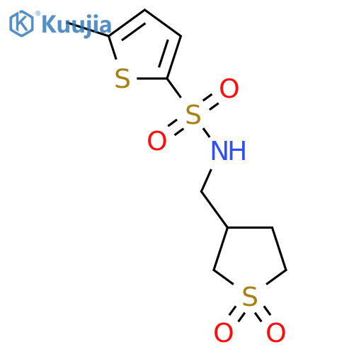 N-(1,1-dioxo-1lambda6-thiolan-3-yl)methyl-5-methylthiophene-2-sulfonamide structure