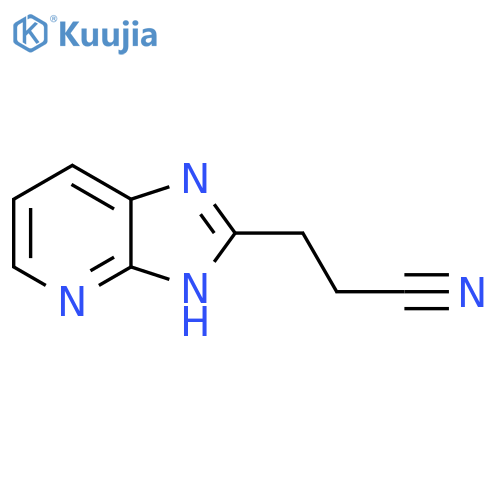 3H-Imidazo[4,5-b]pyridine-2-propanenitrile structure
