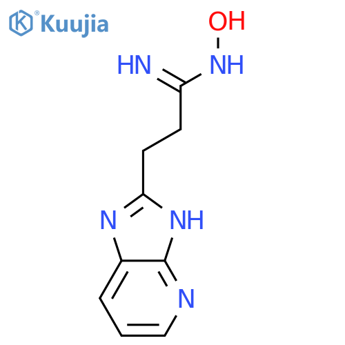 N-hydroxy-3H-Imidazo[4,5-b]pyridine-2-propanimidamide structure