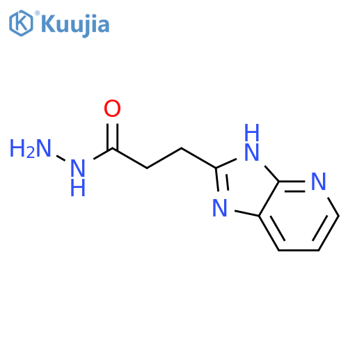 3H-Imidazo[4,5-b]pyridine-2-propanoic acid hydrazide structure