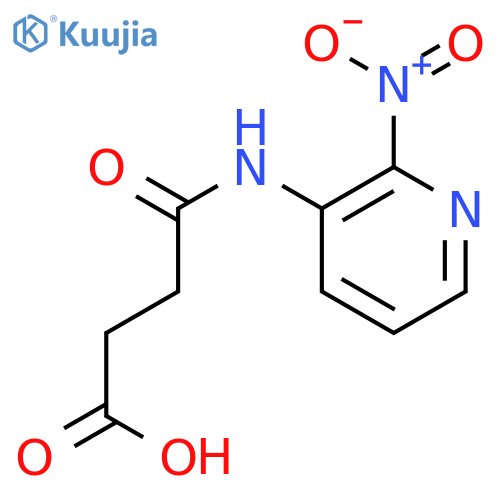 Butanoic acid, 4-[(2-nitro-3-pyridinyl)amino]-4-oxo- structure