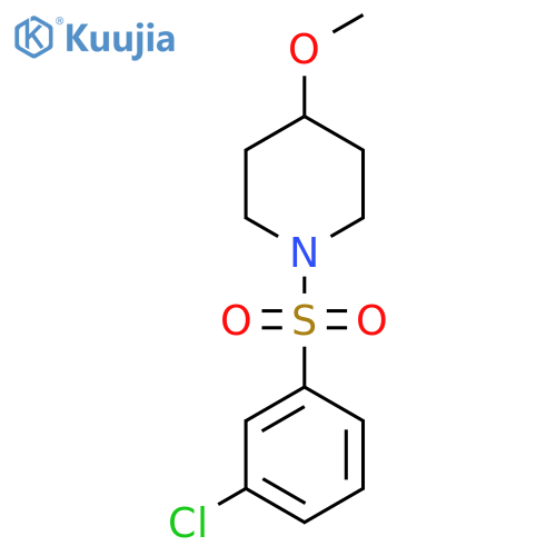 1-(3-chlorobenzenesulfonyl)-4-methoxypiperidine structure