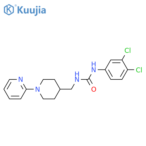 3-(3,4-dichlorophenyl)-1-{1-(pyridin-2-yl)piperidin-4-ylmethyl}urea structure