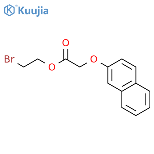 Acetic acid, (2-naphthalenyloxy)-, 2-bromoethyl ester structure