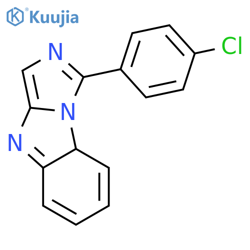 4H-Imidazo[1,5-a]benzimidazole, 1-(4-chlorophenyl)- structure
