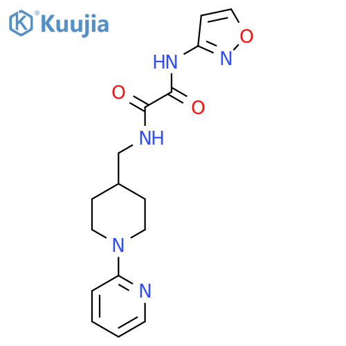 N-(1,2-oxazol-3-yl)-N'-{1-(pyridin-2-yl)piperidin-4-ylmethyl}ethanediamide structure