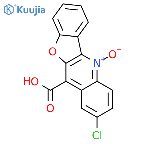 Benzofuro[3,2-b]quinoline-11-carboxylic acid, 2-chloro-, 5-oxide structure