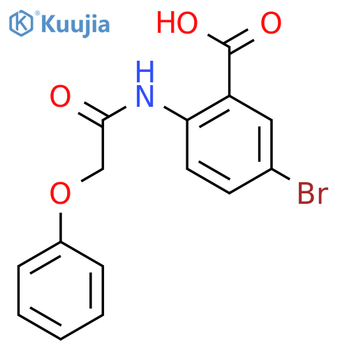 Benzoic acid, 5-bromo-2-[(phenoxyacetyl)amino]- structure