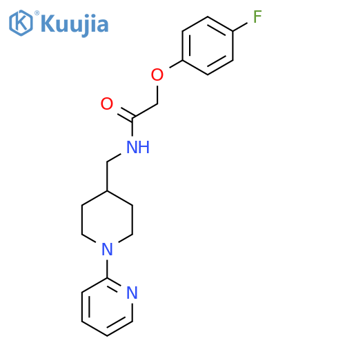 2-(4-fluorophenoxy)-N-{[1-(pyridin-2-yl)piperidin-4-yl]methyl}acetamide structure