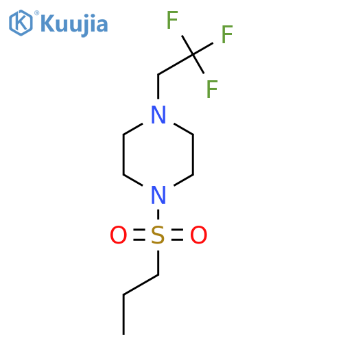 1-(propane-1-sulfonyl)-4-(2,2,2-trifluoroethyl)piperazine structure