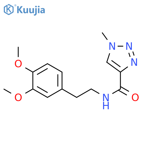 N-2-(3,4-dimethoxyphenyl)ethyl-1-methyl-1H-1,2,3-triazole-4-carboxamide structure
