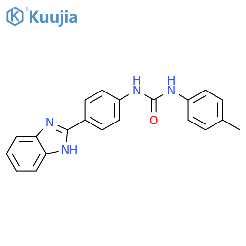 3-4-(1H-1,3-benzodiazol-2-yl)phenyl-1-(4-methylphenyl)urea structure