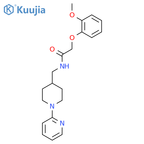 2-(2-methoxyphenoxy)-N-{1-(pyridin-2-yl)piperidin-4-ylmethyl}acetamide structure