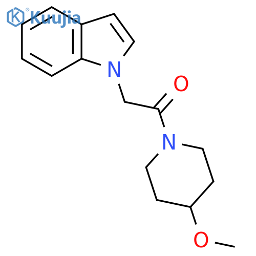 2-(1H-indol-1-yl)-1-(4-methoxypiperidin-1-yl)ethan-1-one structure