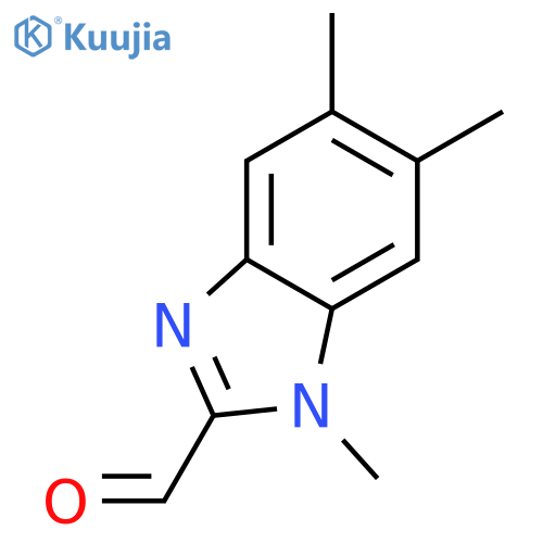 1H-Benzimidazole-2-carboxaldehyde,1,5,6-trimethyl- structure